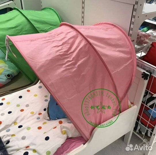 Полог для кровати IKEA розовый