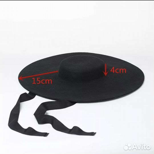 Винтажная шляпа на завязках (аренда/прокат)