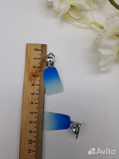 Винтажные клипсы амбре СССР винтаж