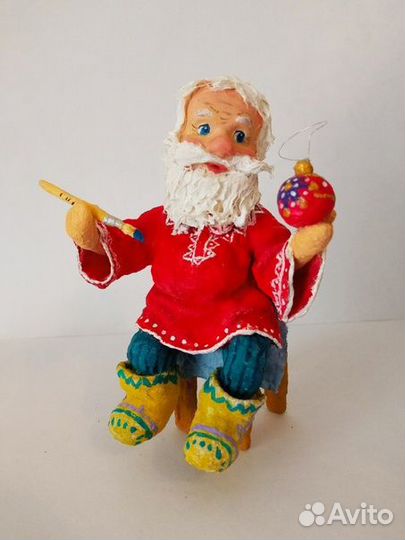 Ватные елочные игрушки