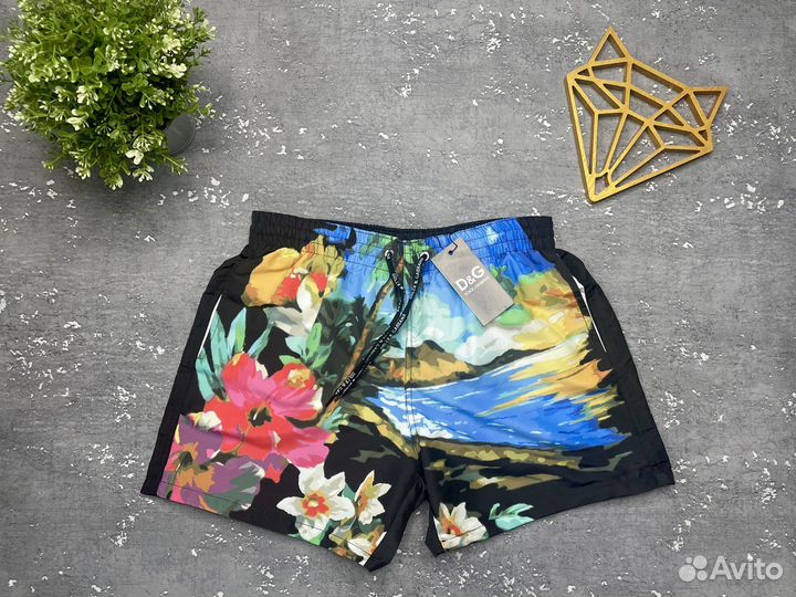 Шорты для плавания мужские пляжные dolce gabbana