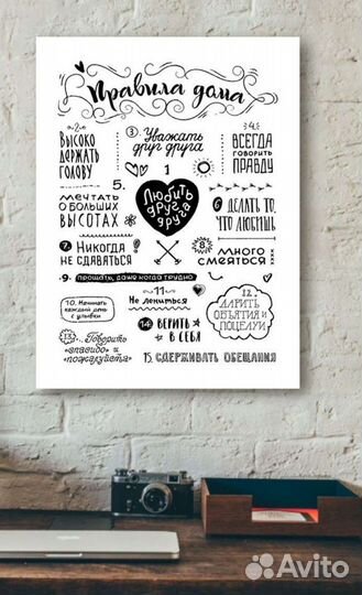 Постер, правила дома