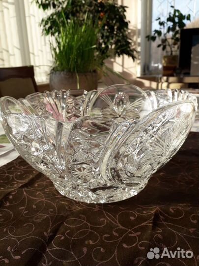 Хрустальная ваза большая