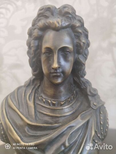 Бюст Российского царя Петра - 2, бронза