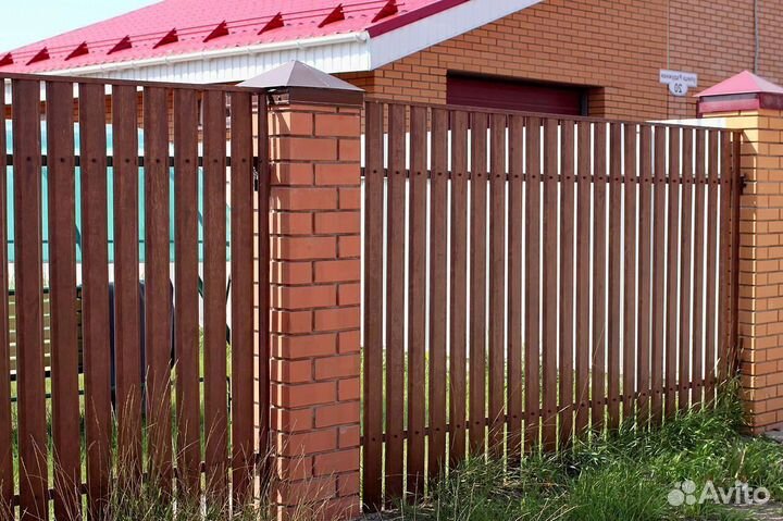 Штакетник для забора м-образный