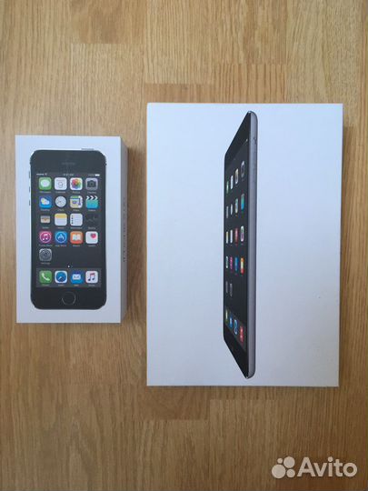 iPad mini Space Gray 32Gb; iPhone 5s