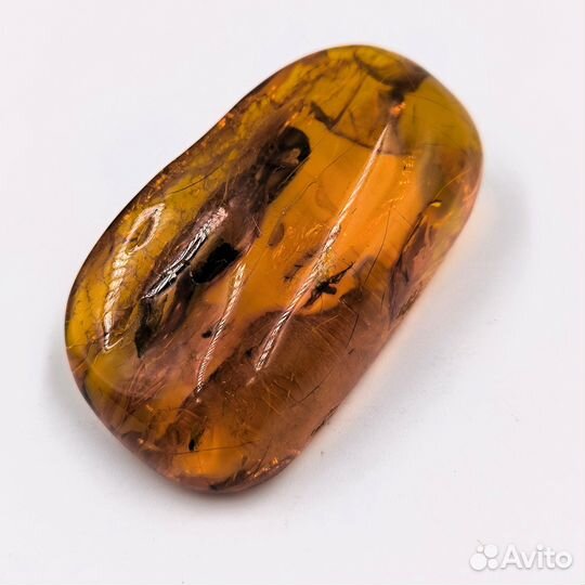 Брошь винтажная, янтарь, металл, СССР, 1970-1990