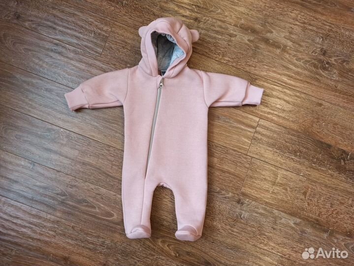 Комбинезон футер начес новый р. 56-62