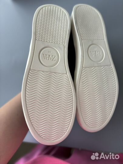 Кожаные кеды Zara 40
