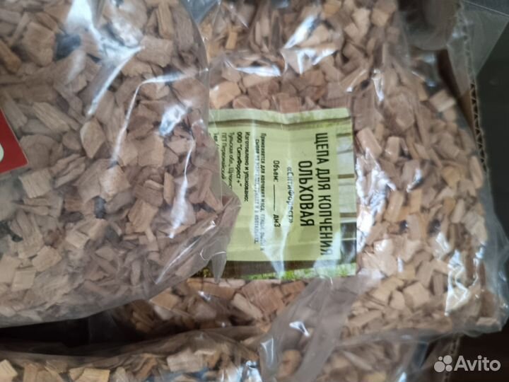 Щепа ольхи и можевельника для копчения