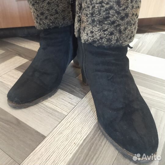 Сапоги женские нат. замша и мех