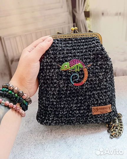 Сумка с фермуаром 'Девичьи грёзы ' на цепочке