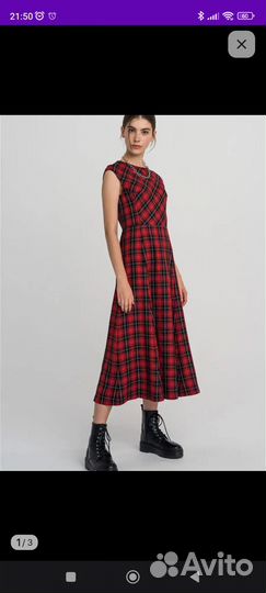 Платье в клетку, befree, 46