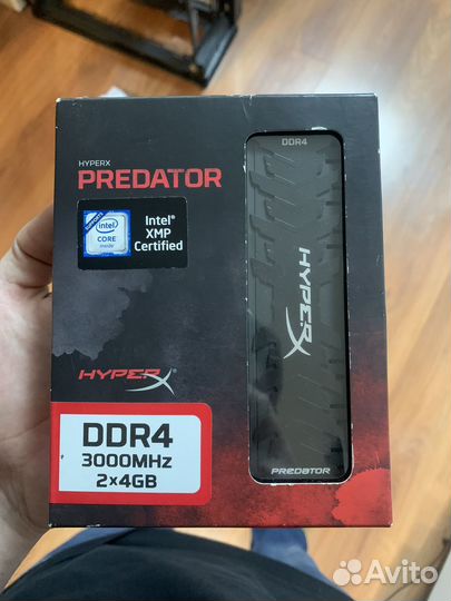 Kingston hyperx predator ddr4 3000mhz 8gb