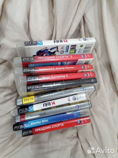 Sony playstation 3 super slim 500gb и 10 дисков