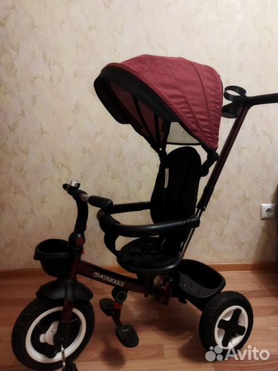 Детский трехколесный велосипед коляска