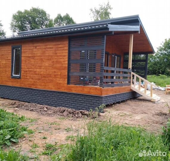 Каркасный дом 9х8м