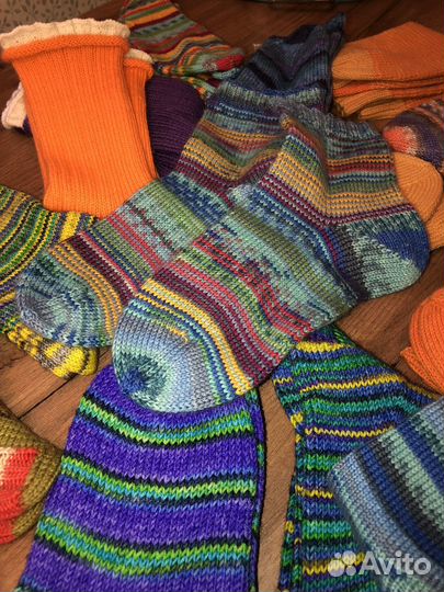 Вязанные носки ручной работы