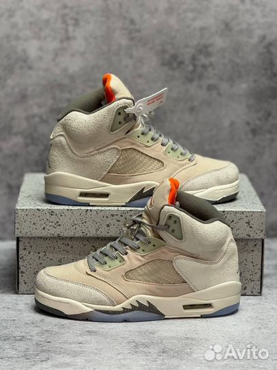 Кроссовки Nike Air Jordan 5 зимние (Арт.62367)