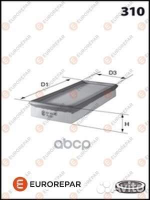 Фильтр воздушный citroen C5 01, C8 02, evasio