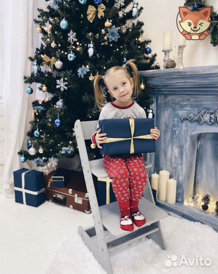 Серый стульчик для школьника