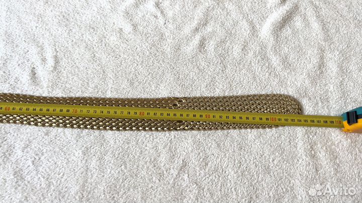 Ремень женский золотой с пряжкой