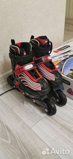 Роликовые коньки детские раздвижные. р. 31-34,5