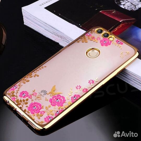 Чехол силиконовый со стразами Meizu