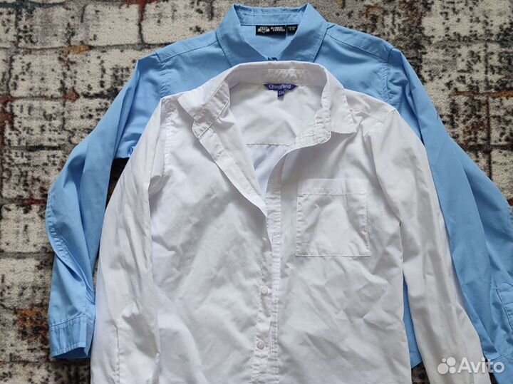 Рубашка школьная для мальчика 128-134