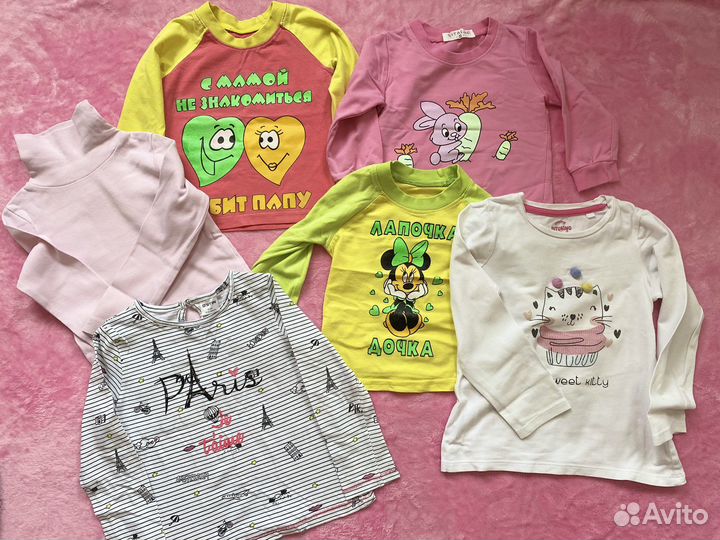 Одежда на девочку пакетом 86-110 размер