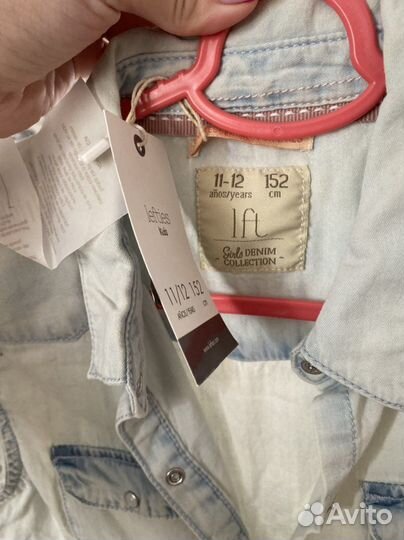 Рубашка джинсовая на девочку