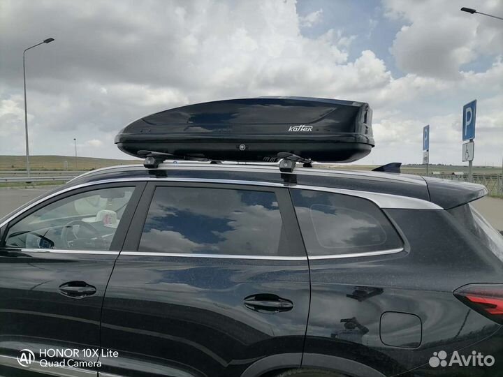 Автобокс на крышу бокс багажный Koffer A440 чёрный