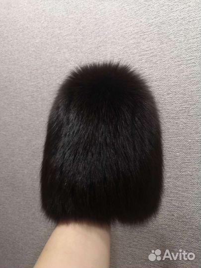 Шапка женская из меха лисы