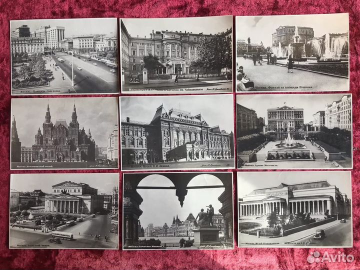 Фото-открытки СССР Москва Одесса 50-х малый тираж