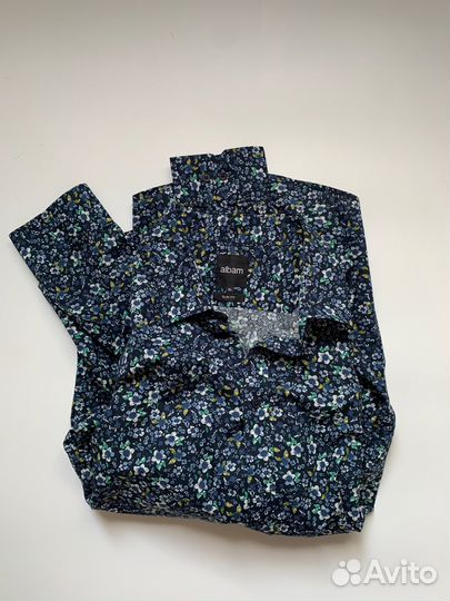 Рубашка Albam Floral Print Slim Fit L/S