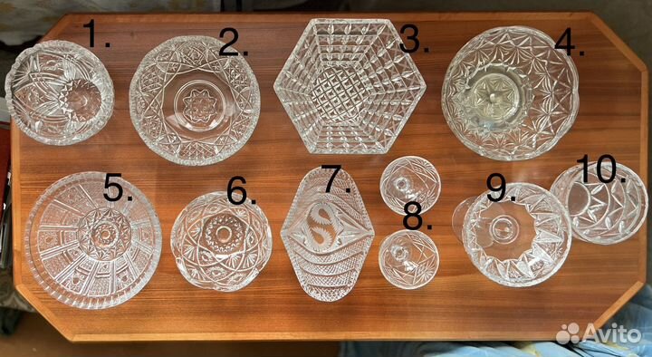 Хрустальная посуда СССР