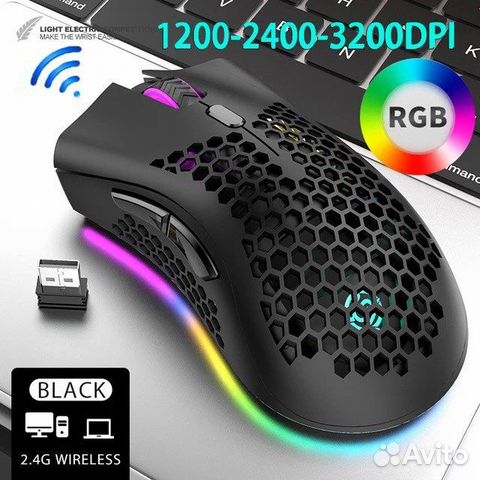 Беспроводная игровая мышь BM-600 RGB