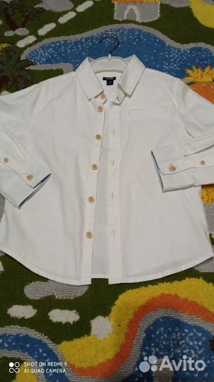 Рубашка белая 116 см