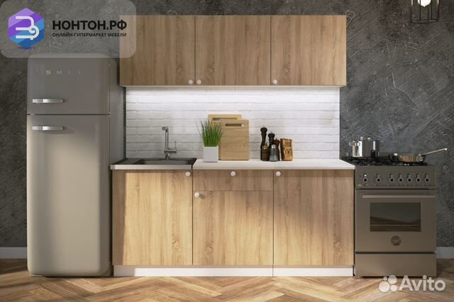 Кухня Ронда 1.8м лдсп дуб сонома