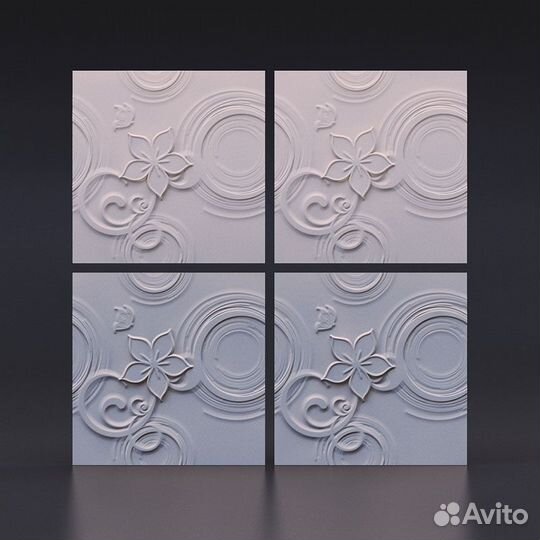 Гипсовая 3D панель Эйфория