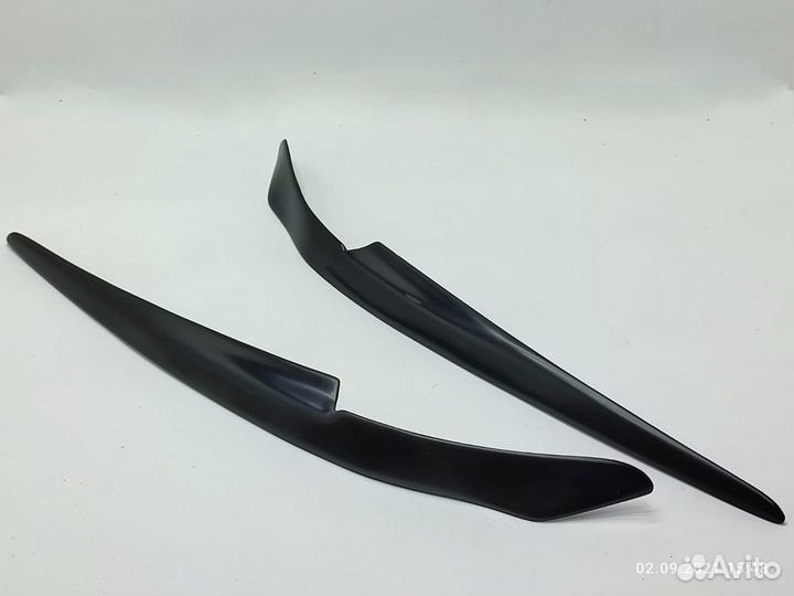 Реснички на фары lancer X под покраску