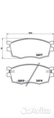 P 30 026 Колодки тормозные hyundai accent/i20/K