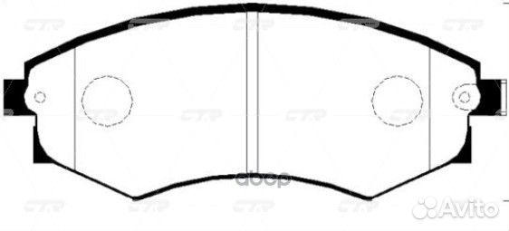 Ckkh-3 Колодки тормозные дисковые перед G