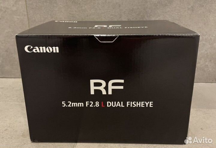 Canon RF5.2 f2.8L dual fisheye, новый