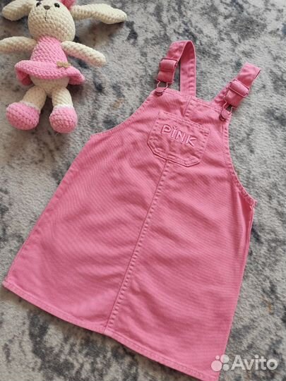 Джинсовый сарафан для девочки 110