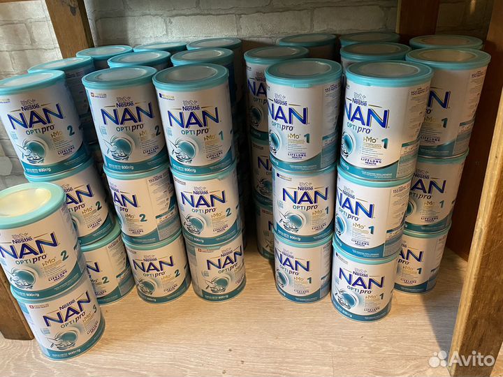 Смеси Nan 1-2 (Коробка 18 штук)