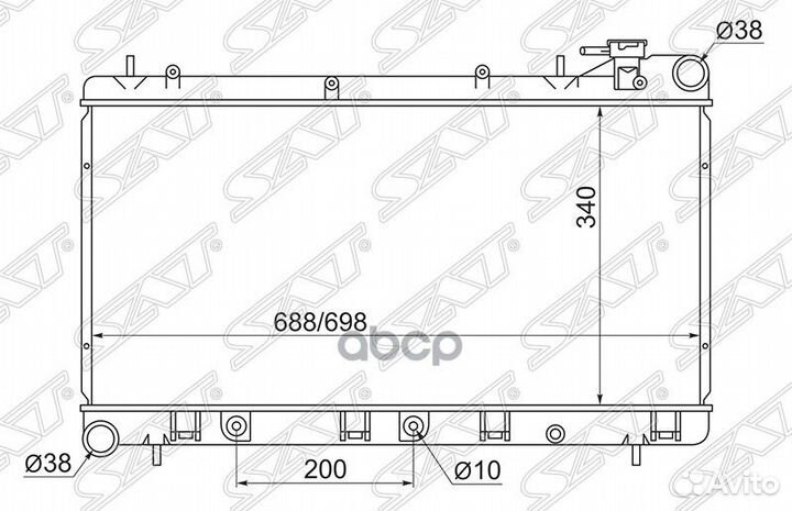 Радиатор Subaru Forester 97-02 / Impreza 92-00