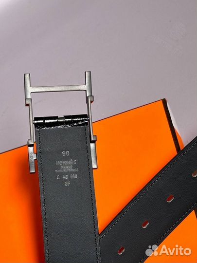 Мужской кожаный ремень Hermes