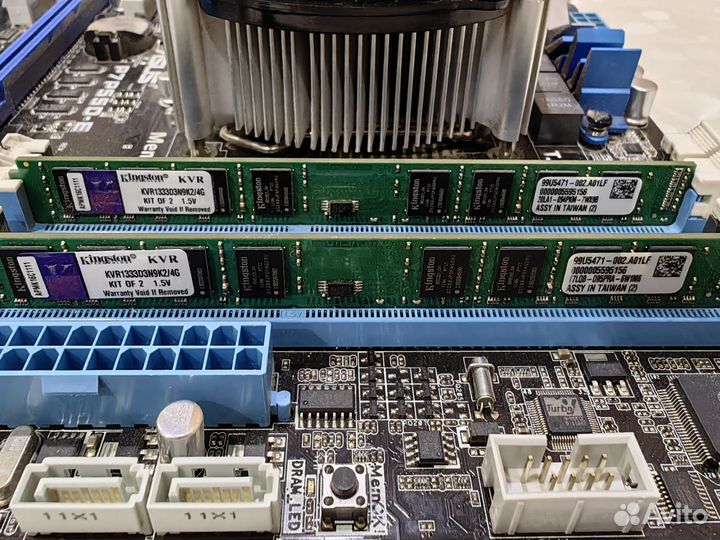 Материнская плата Asus p7p55d-e с проц и озу