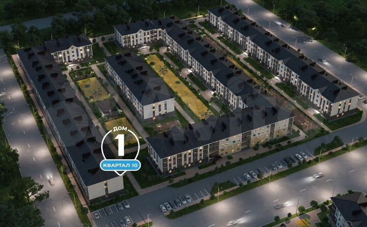 3-к. квартира, 75,5 м², 1/4 эт.